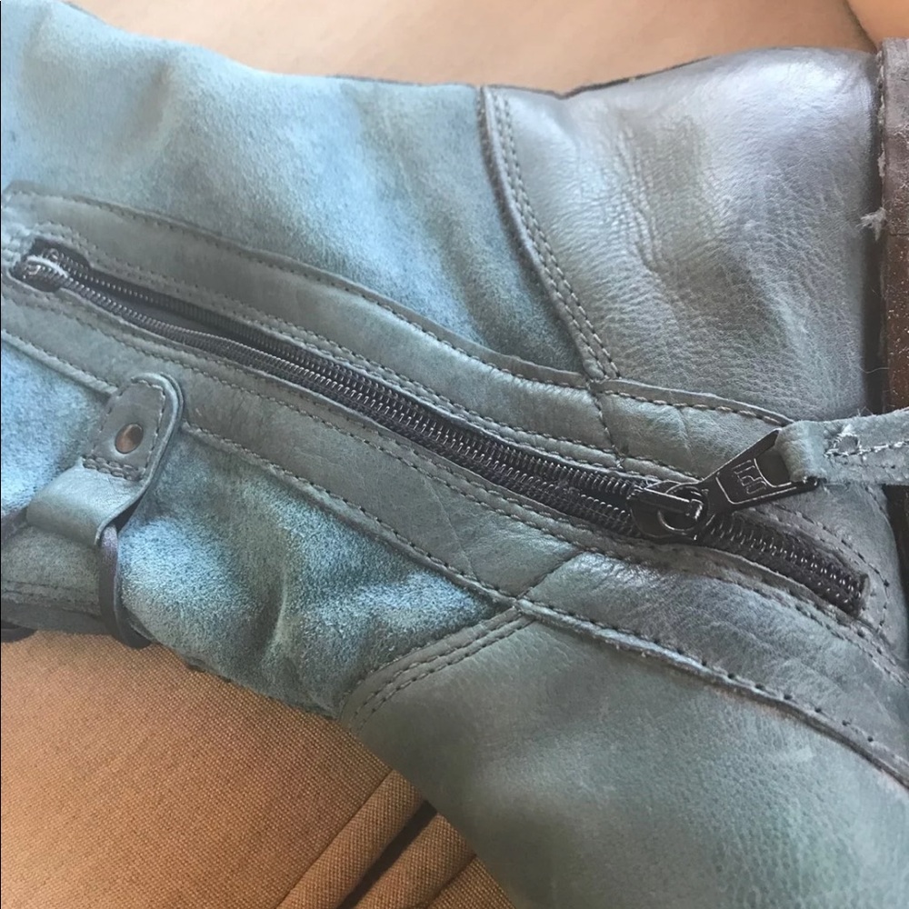 Venezia blue leather boots - Picture 4 of 6